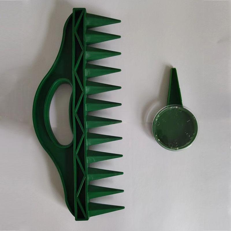 

Набор из 2 шт., прочный пластиковый ручной садовый инструмент-сеялка, 12-луночный быстрый посев, водонепроницаемый инструмент для эффективного садоводства