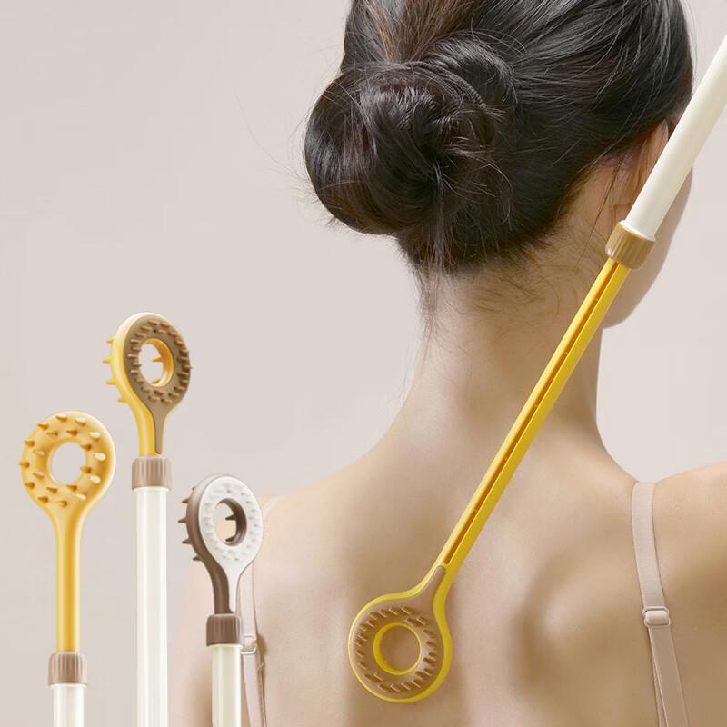 Retractable Back Scratcher with Magnetic Massager