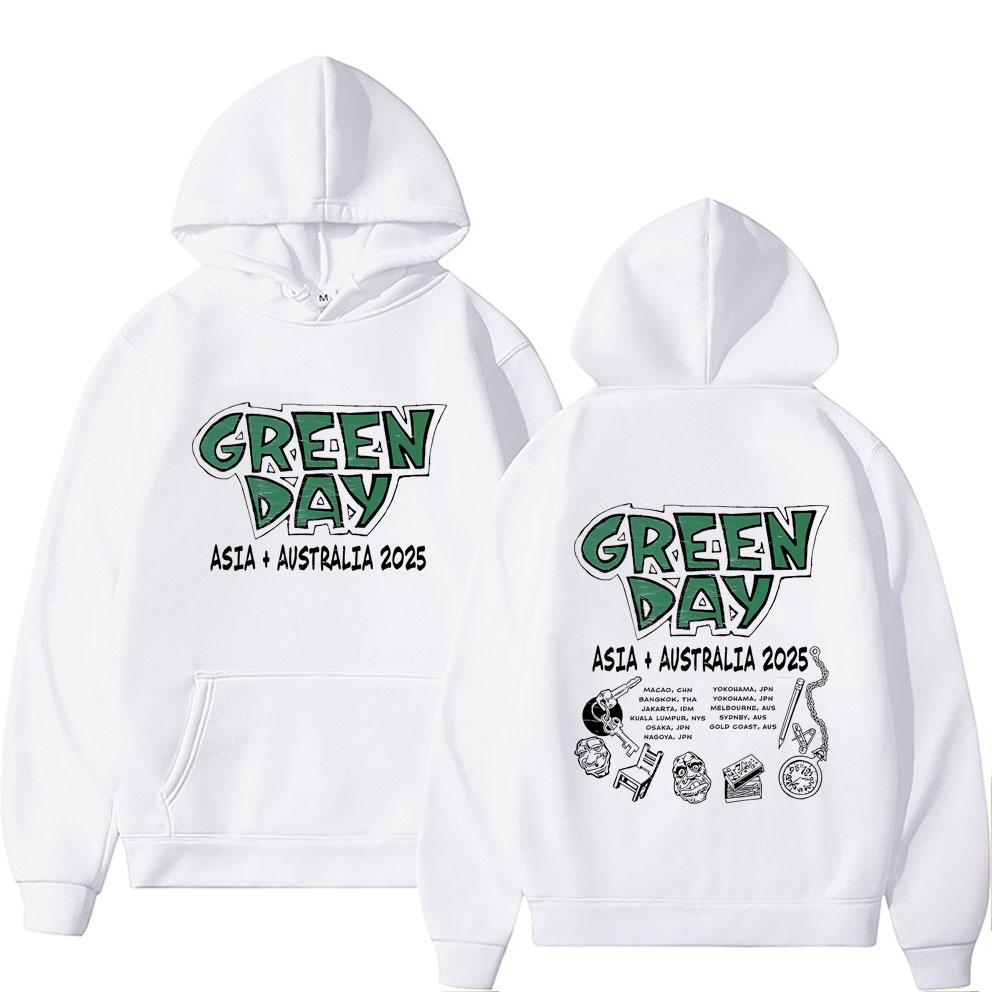 Limited Punk Band Green Day Asia Australia Hoodie Men Clothing Fashion Gothic Rock Oversized Hoodies Male Vintage Hoodies