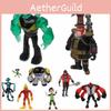 Set Gioco Action Figure Ben 10 Con Nove Figure in PVC di Qualità Premium per Collezionisti
