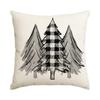 1Pc/4Pcs Christmas Pillow Cover, Dwarf Santa Claus Festive Decoration Living Room Sofa Cushion Cover, Christmas Decorations