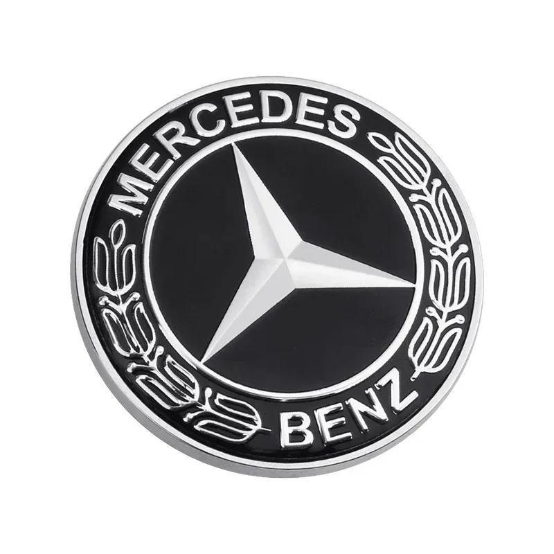 

GLC GLB 1pcs 57mm Car Front Hood Emblem Badge Bonnet Car Accessories For Mercedes Benz W204 W205 W212 W213 W221 W177 W246 GLA G