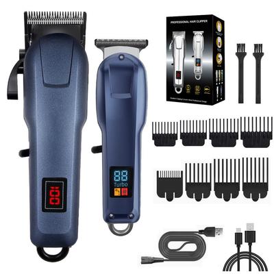 VBT Elektro-Haarschneider für Eltern und Kinder mit HD-Display, Edelstahlklinge, Professionelle Salonqualität.