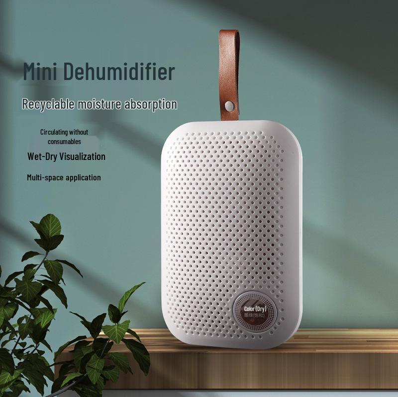 Portable Dehumidifier for Car, Bathroom, Bedroom, Wardrobe, and Shoe Cabinet