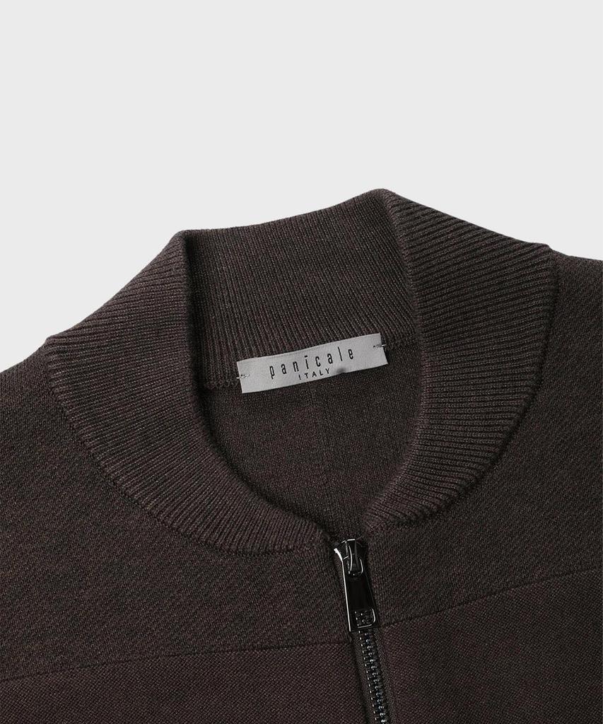 Panicale Cotton Zip-Up Knit Cardigan 4 Colors