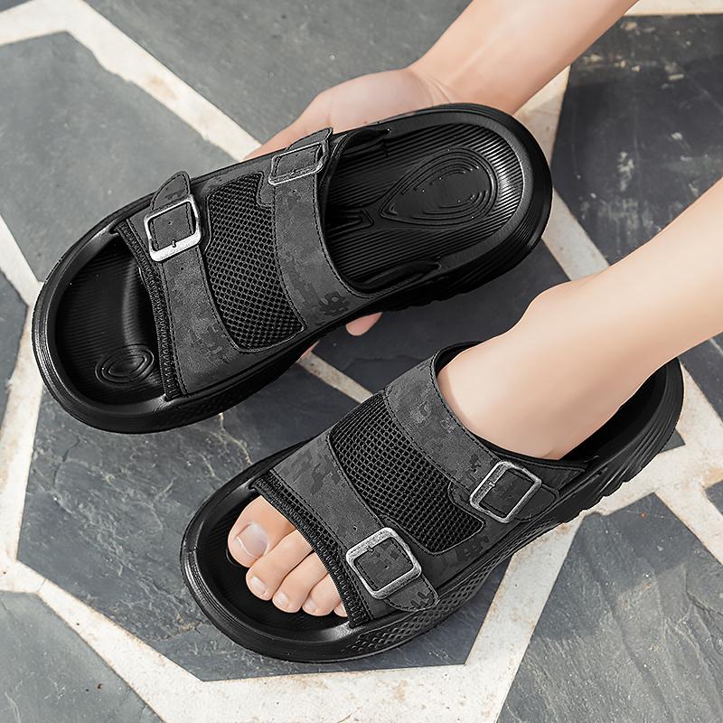 Fashion Summer New men's slippers Comfortable and trendy design styles Outdoor leisure street walking Daily beach Breathable shoes