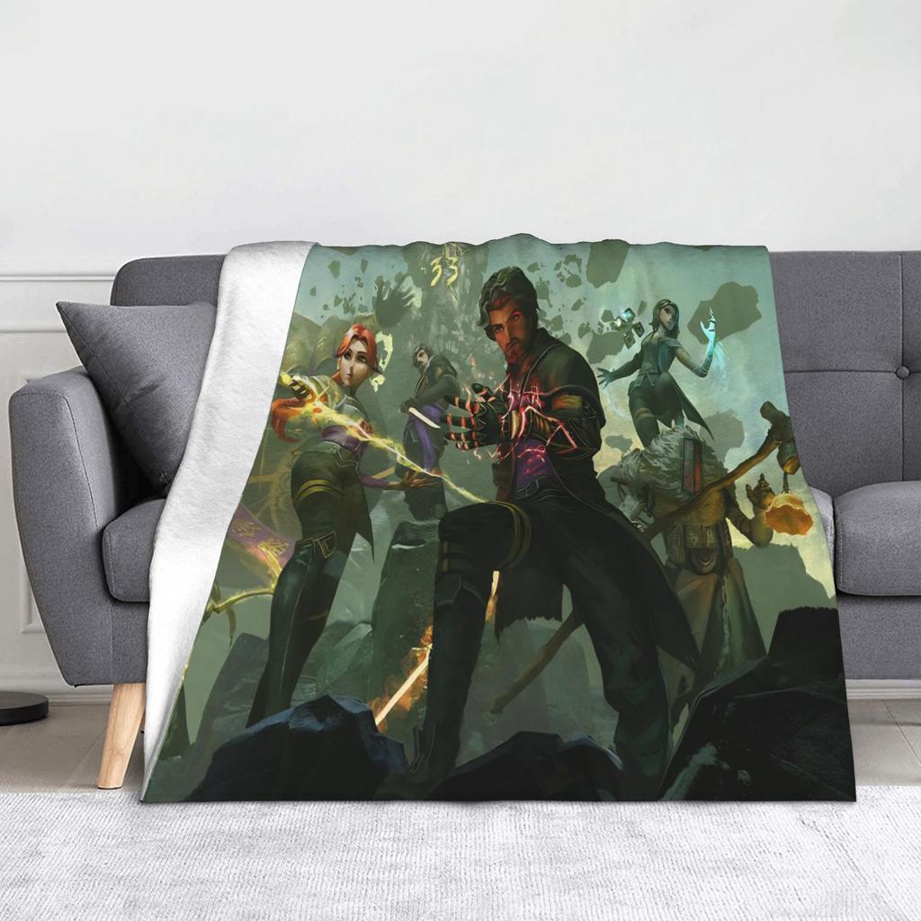 Expedition 33 Esquie Lustige Zitate Decken Fleece Clair Obscur Weiche Überwurfdecken für Schlafzimmer Sofa Bett Teppich