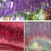 Silk Wisteria Flower Vine for Wedding Decor and Ceiling Hanging