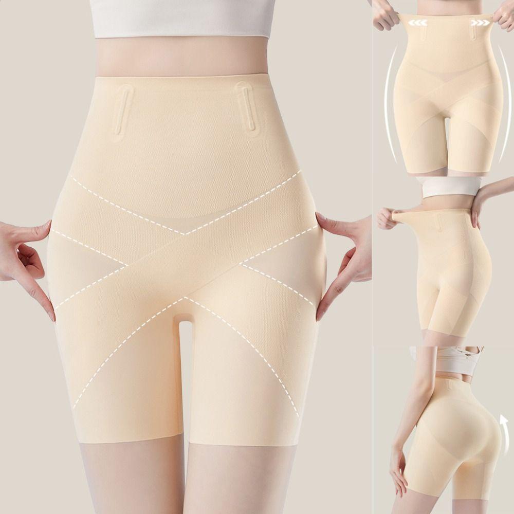 Thin Slimming Seamless Panties High Waist Tummy Control Briefs Breathable Butt Lift Shaper Women