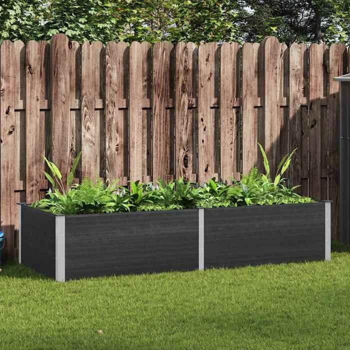 Jardinière 250 x 100 x 54 cm WPC Gris