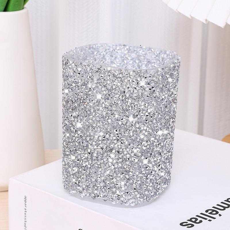 

Женский блестящий стакан для кистей для макияжа, контейнер для хранения косметики, пенал, контейнер для кистей для макияжа, коробка для домашнего хранения