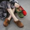 Vintage Cowhide Versatile Soft Soled Loafers Lightweight Commuter Women's Flat Shoes
