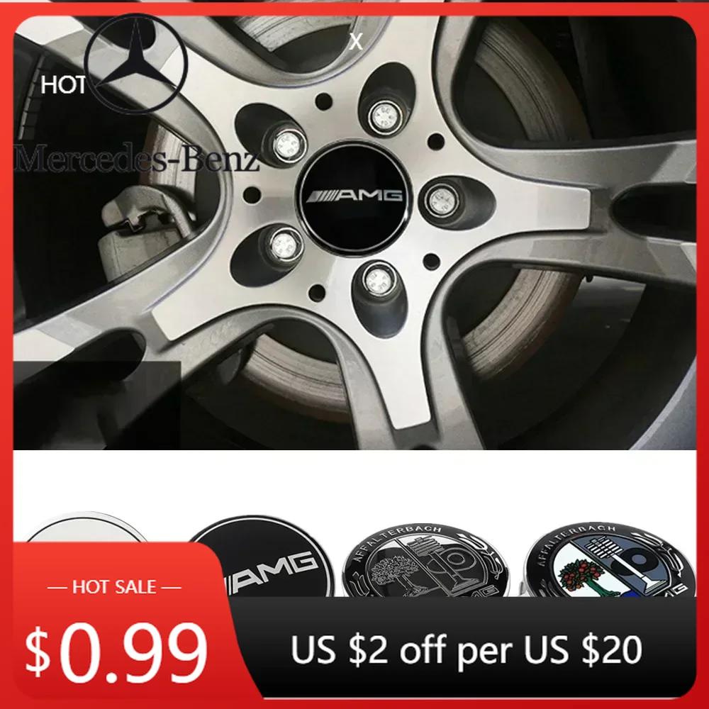 Autoaufkleber 2025 Heiß Für Benz C200 2025 Heißes Auto Für Mercedes benz AMG 75mm Auto Radnabendeckel für Mercedes benz W203 W2
