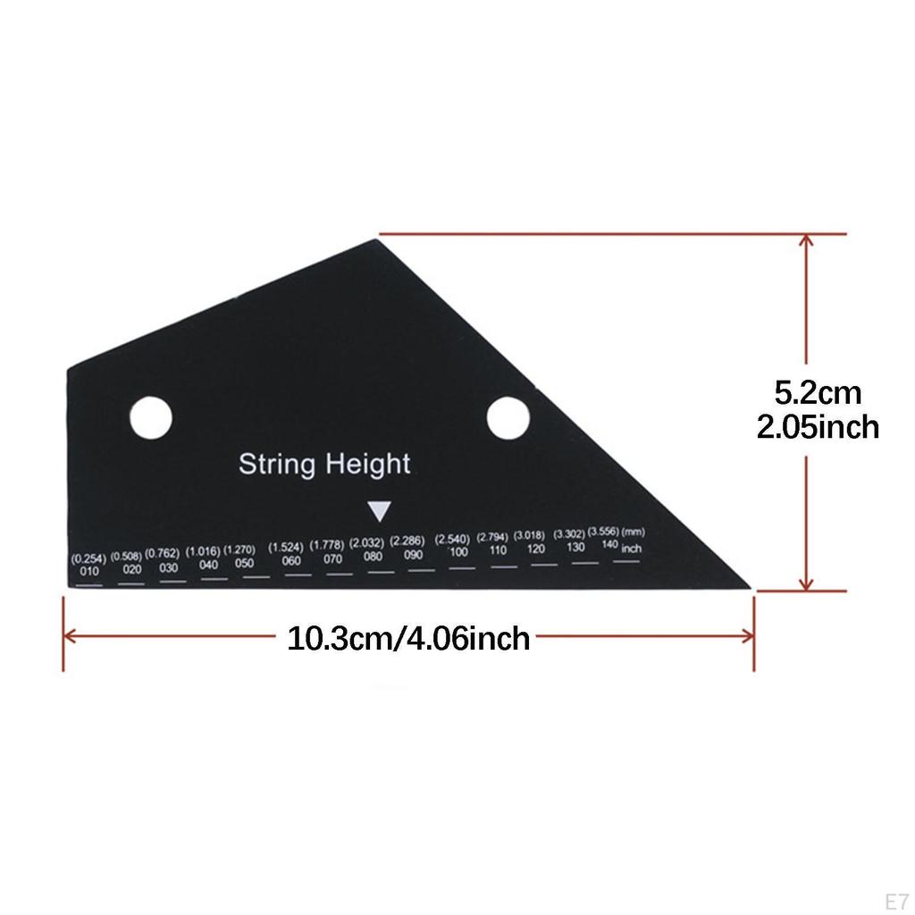 3 Guitar Action Gauges for Adjusting String Height, Professional Luthier Tool, Electric Bass Pick
