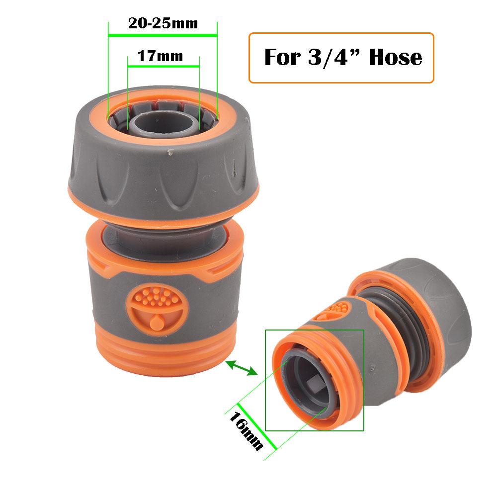 Garden Hose Quick Connector 1/2 3/4 1 Inch Pipe Coupler Stop Water Connector 32/20/16mm Repair Joint Irrigation System