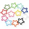 50PCS Colorful Mixed Alloy Split Jump Rings Star Heart Round Twisted Open Single Loops Ring Connector for Jewelry Making Finding