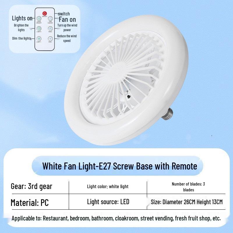 E27 Base LED Ceiling Fan Light for Bedroom, Kitchen, Bathroom, Restaurant – Super Bright and Compact Design.
