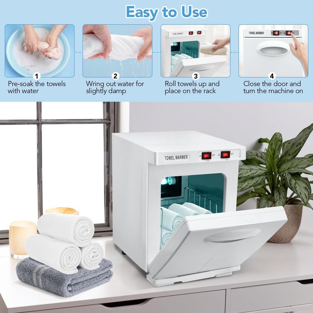 5L Beauty Salon Wet Towel Heating Cabinet Mini Desktop Sterilization Box Constant Temperature Disinfection Equipment