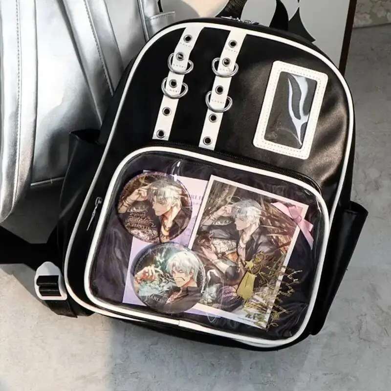 Y2K Cute Mini Backpack Women Kawaii Ita Bag Sweet Girl Transparent Rucksack DIY Display Knapsack Lolita Preppy Style School Bags
