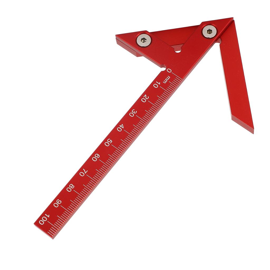 Center Gauge 105mm 45 degrees  90 degrees  Aluminum Alloy Line Ruler Measuring Scribing Tool for Woodworking