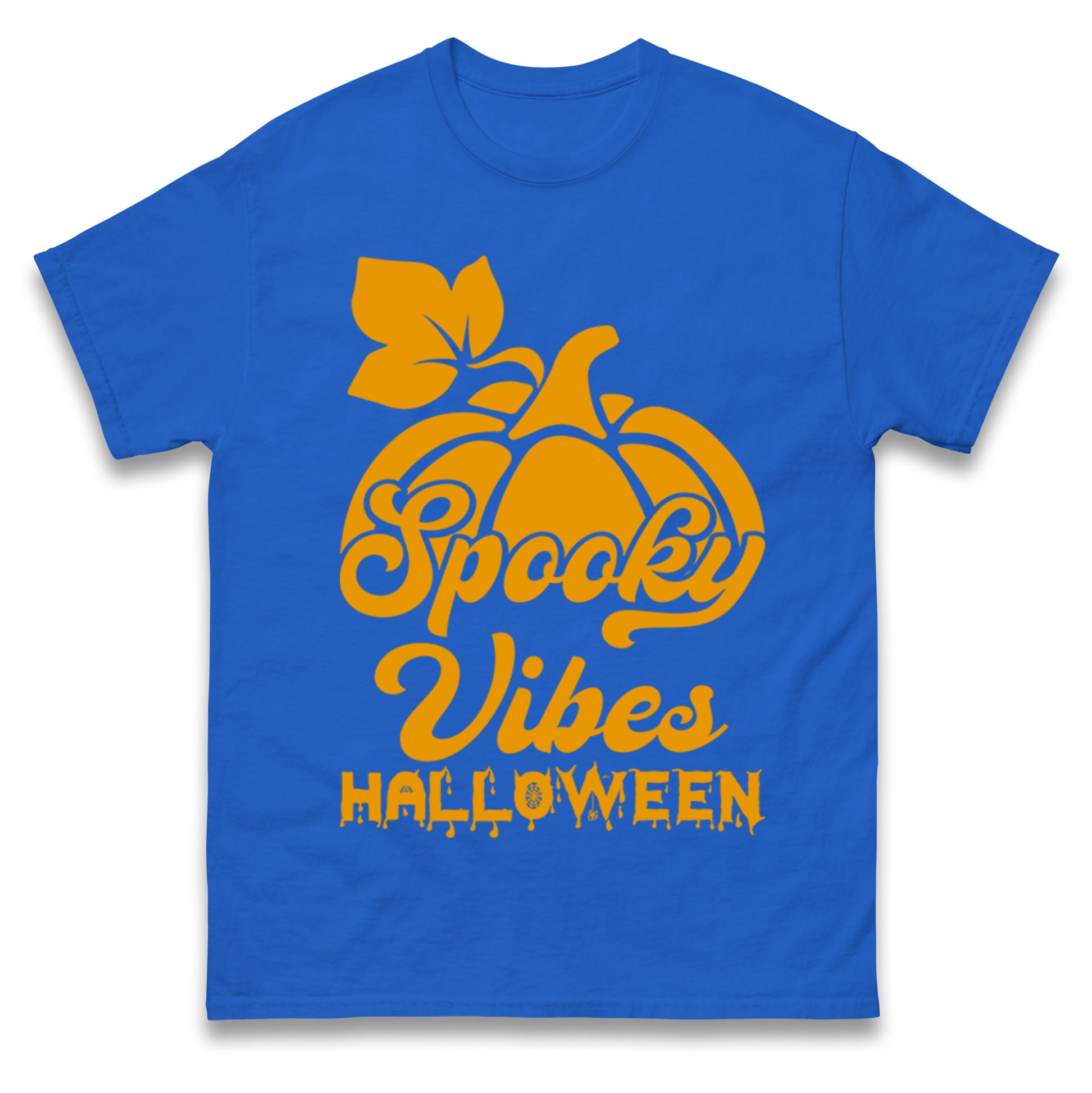 Spooky Vibes Halloween Mens T Shirt Womens Tops Teess 2XL