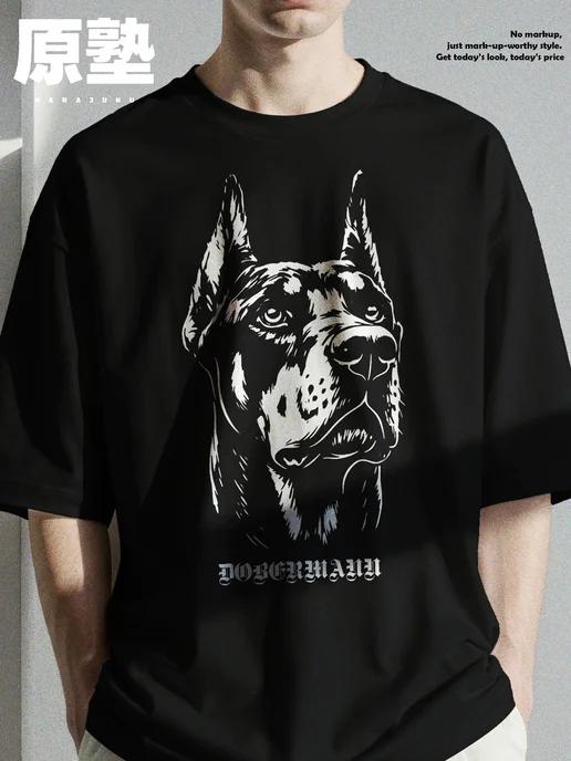 Oversized Doberman T-shirt 4XL