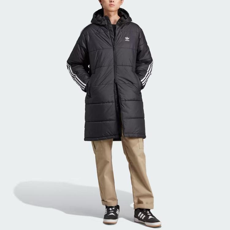 Adidas Originals Adicolor Three-Stripe Color Block Zip-Up Hoodie Men jackets Black HZ0684