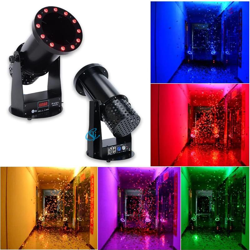 High Quality 1500W LED Electric Confetti Blower Machine Professional Confetti Cannon Machine for Stage Wedding Show