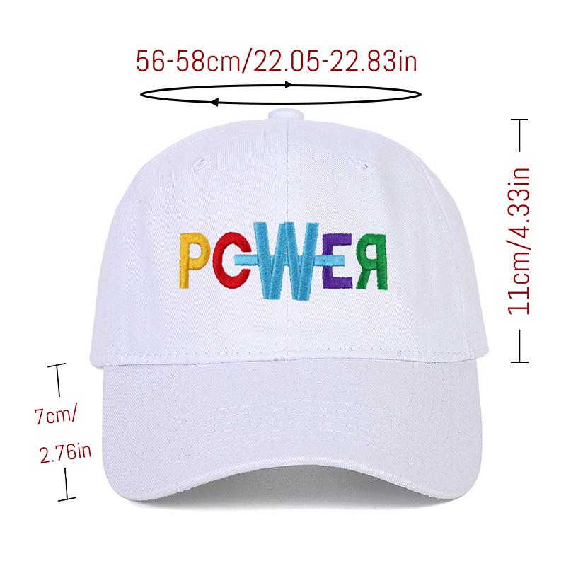 Trendy Colorful Letters Embroidered Cotton Baseball Cap - Unisex Retro Distressed Sports Hat