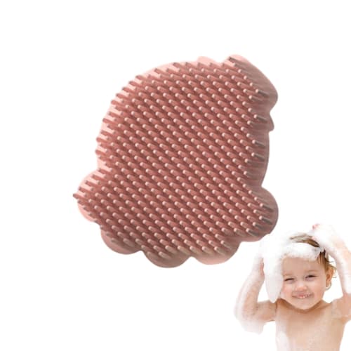 Baby Hair Wash Brush, Cradle Cap Brush | Baby Bath Brush Shampoo Brush Head Scalp Massager, Wet & Dry Use Baby Shower Brush, Cartoon Massage Hair Brus