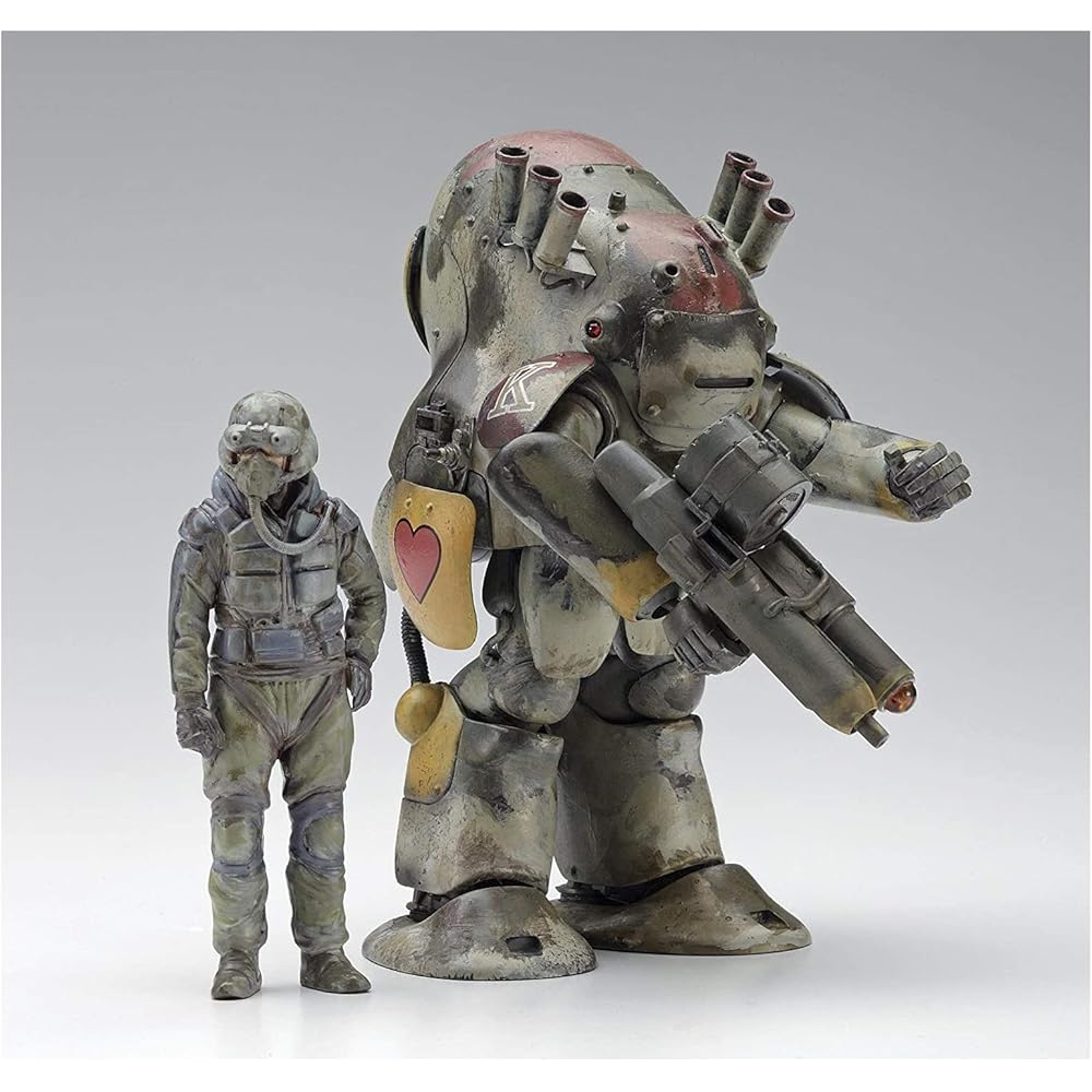 Hasegawa Maschinen Krieger MK44 Moon Surface Heavy Armor Combat Suit with Smart Gun 1/20 Scale Plastic Model Kit