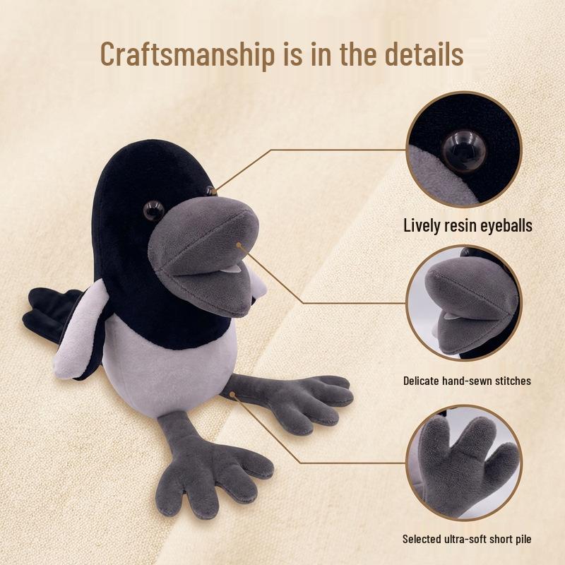 Steve & Maggie Magpie Crow Plush Toy