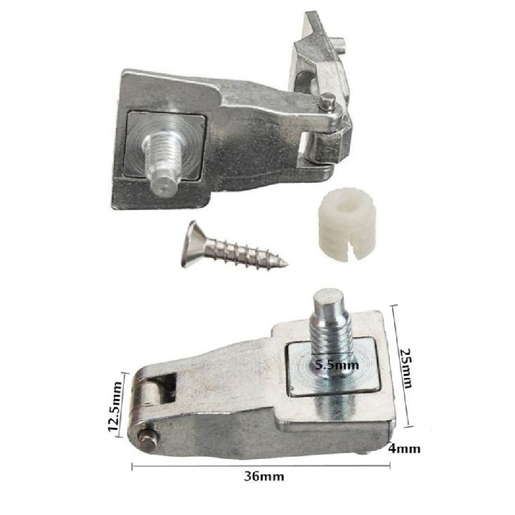 

Хромированный металлический наружный дверной шарнир для ремонта водительской пассажирской стороны, комплект для ремонта для автомобиля Fiat 500 OS / NS серебряный