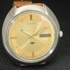 AUTOMATIC VINTAGE CITIZEN 8200 JAPAN MENS GOLDEN COLOR DIAL WATCH a702742-1 R210-a702742
