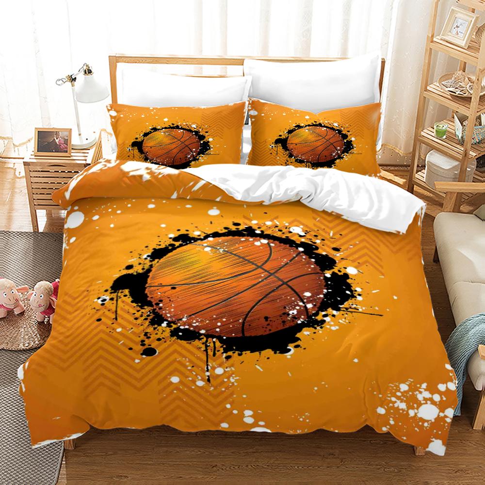 Basketball Bedding Set Single Twin Full Queen King Size Sports Bed Set Aldult Kid Bedroom Duvetcover Sets 3D Print 011