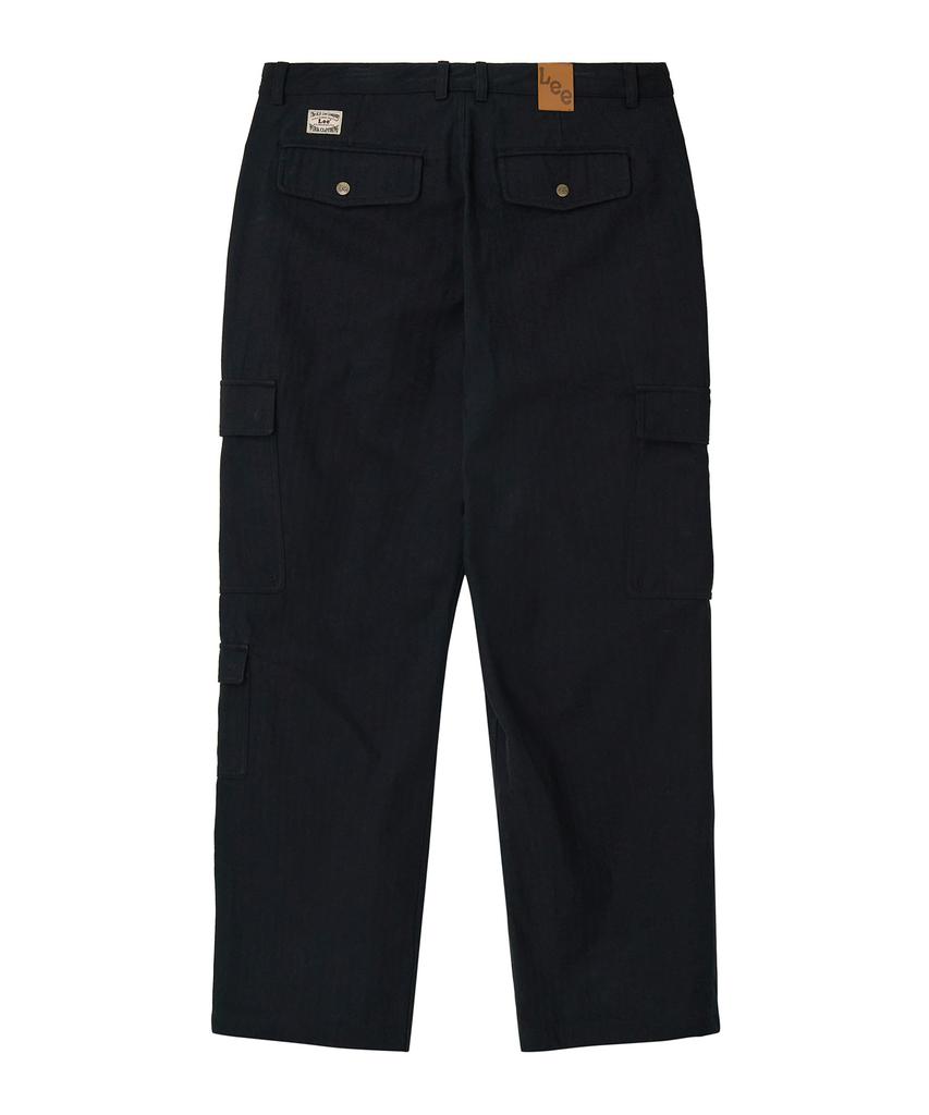 LEE Herringbone Cargo Pants Black