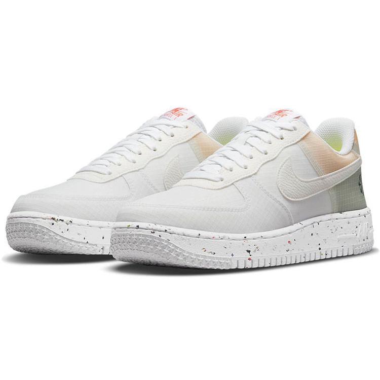 New Nike Air Force 1 Low Crater White Orange DH2521-100