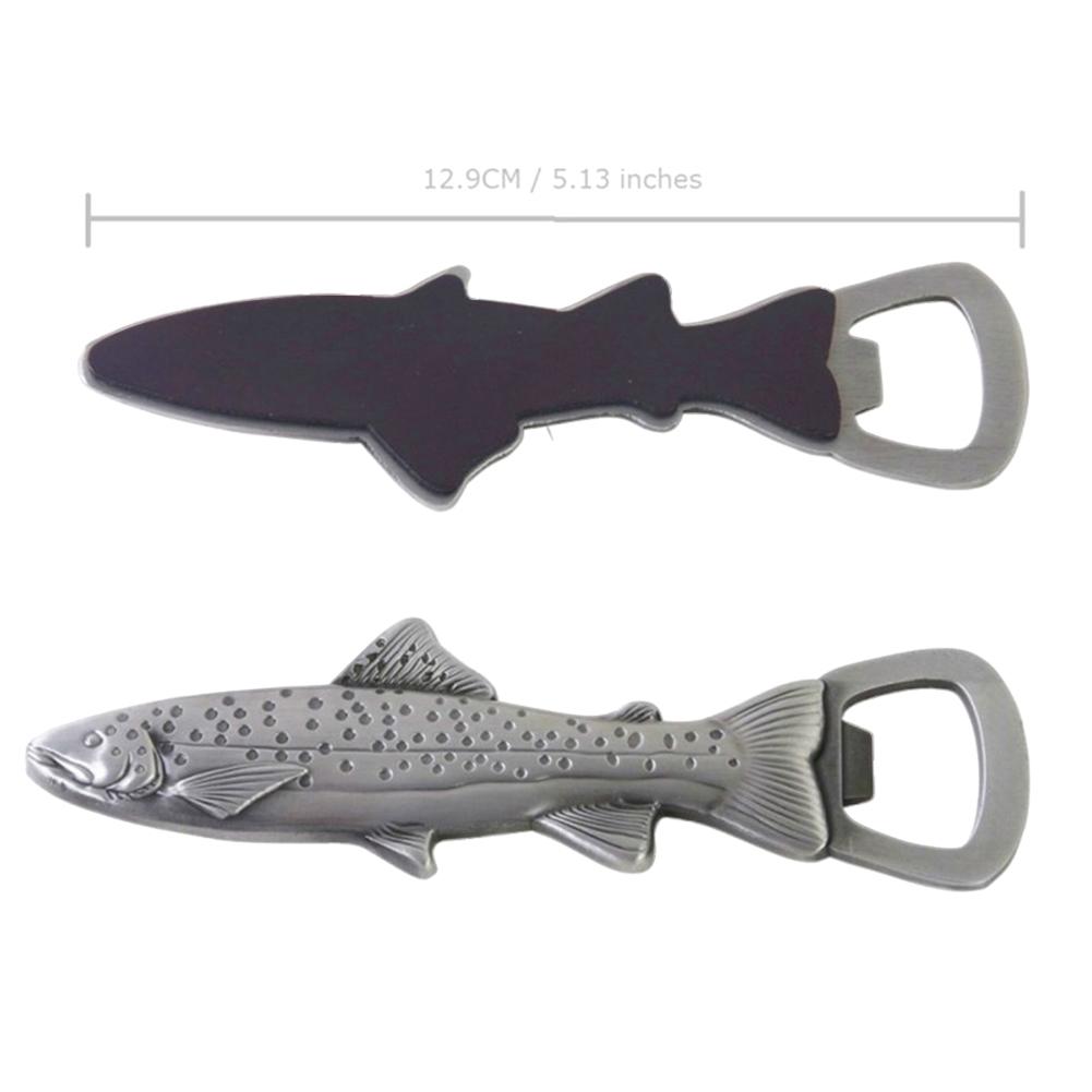 Snygg Trollingfiskformad Flasköppnare med Kylskåpsmagnetfunktion