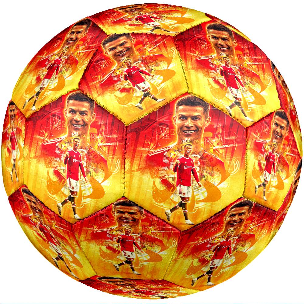 Pallone da calcio tema Cristiano Ronaldo Taglia 5 Pallone da calcio Tocco Morbido Pallone da calcio professionale per allenamento per sport all'aperto
