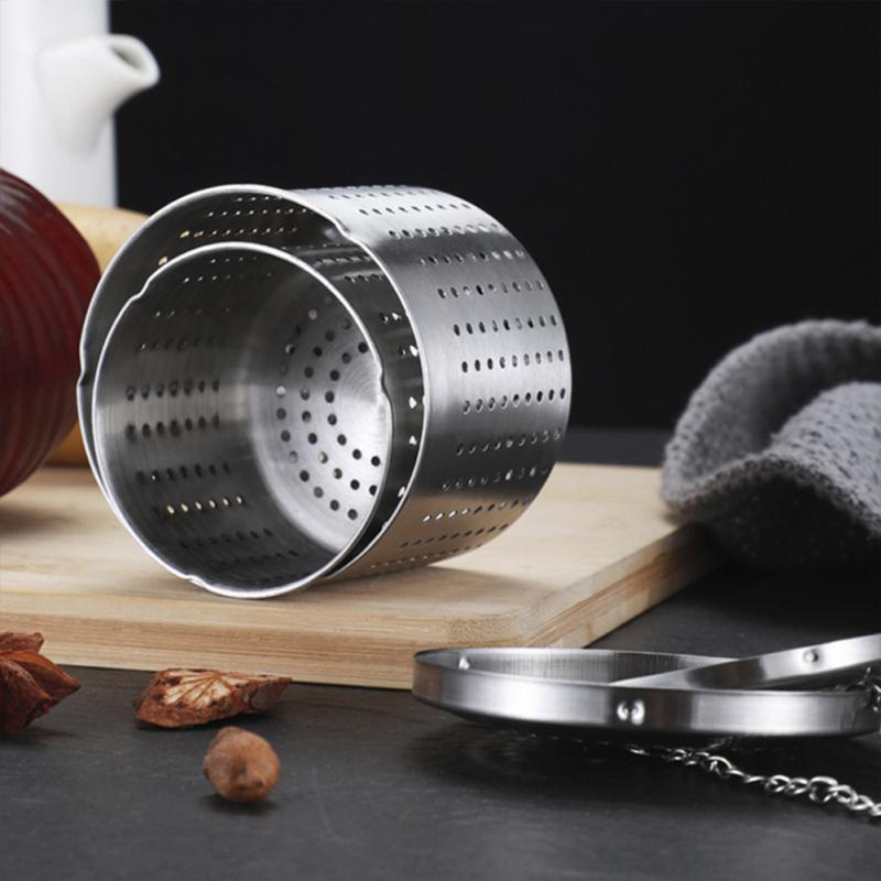 304 Stainless Steel Seasoning Barrel Bucket Effectively Tea Leaking Hot Pot Home Tea Strainers