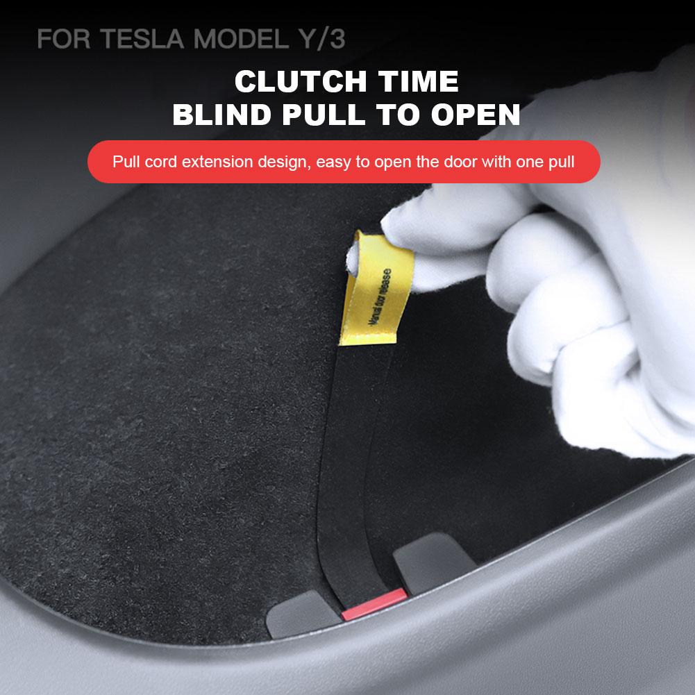 For Tesla Model Y 2022 2023 Rear Door Mechanical Switch Handle Emergency Puller Button Car Accessories Extended Safety Pull Rope
