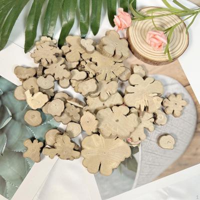 50 Pièces Rondelles de Bois Irrégulières, Sous-verres pour Centres de Table de Mariage, Artisanat de Dessin