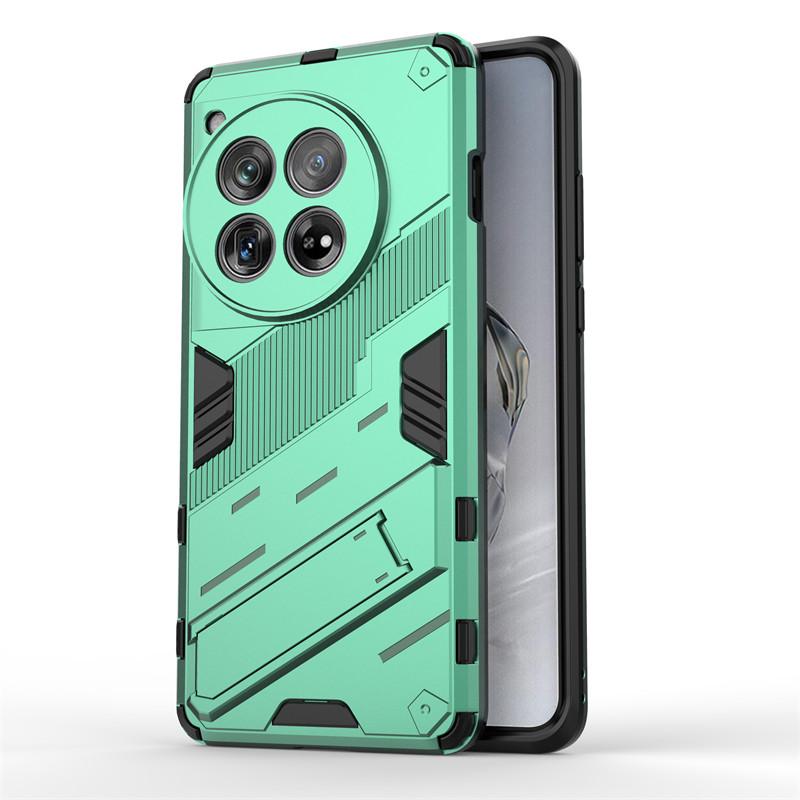 For OnePlus 12 5G Case OnePlus 11 12 5G Cover Luxury Armor PC Stand Holder Shockproof TPU Protective Back Cover OnePlus 12 5G
