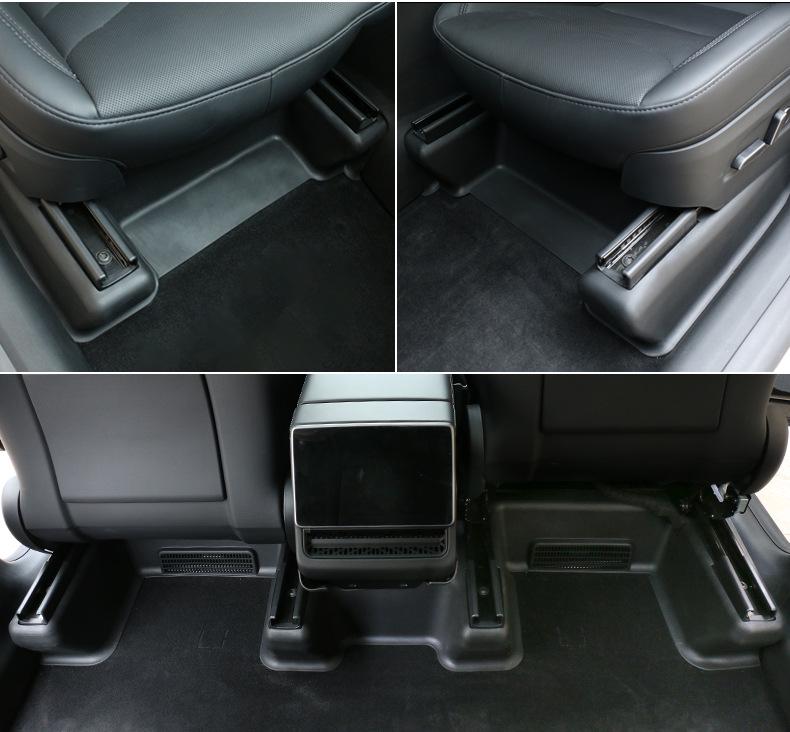 Tesla Model Y Rear Seat Anti-Kick Protector Mats and Door Sill Strips