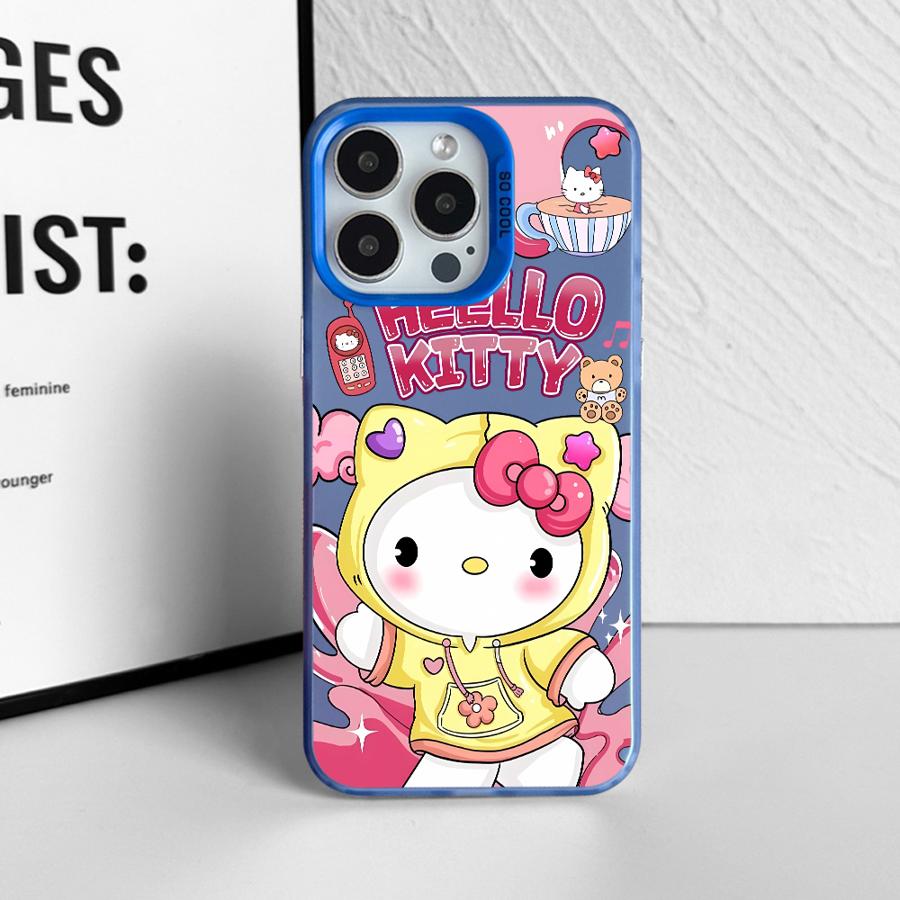 Cover Case for iPhone 11 16 16Pro 13 15 Plus 13Pro 16e 12 14 Pro MAX Cartoon Hello Kitty Cat