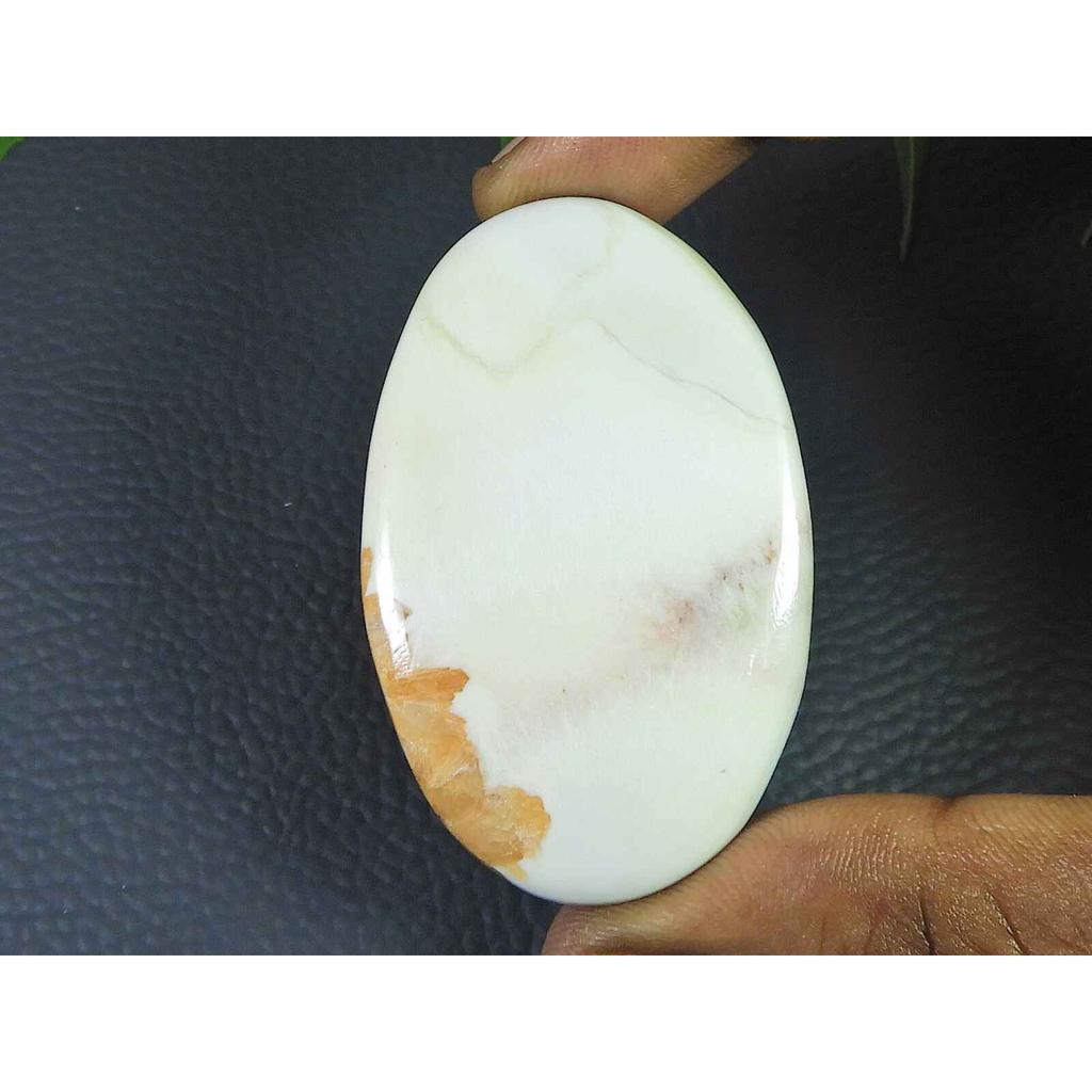 Natural Pink Scolocite Oval Shape Cabcohon Loose Gemstone 97Cts. 32X53X7MM SK-3526