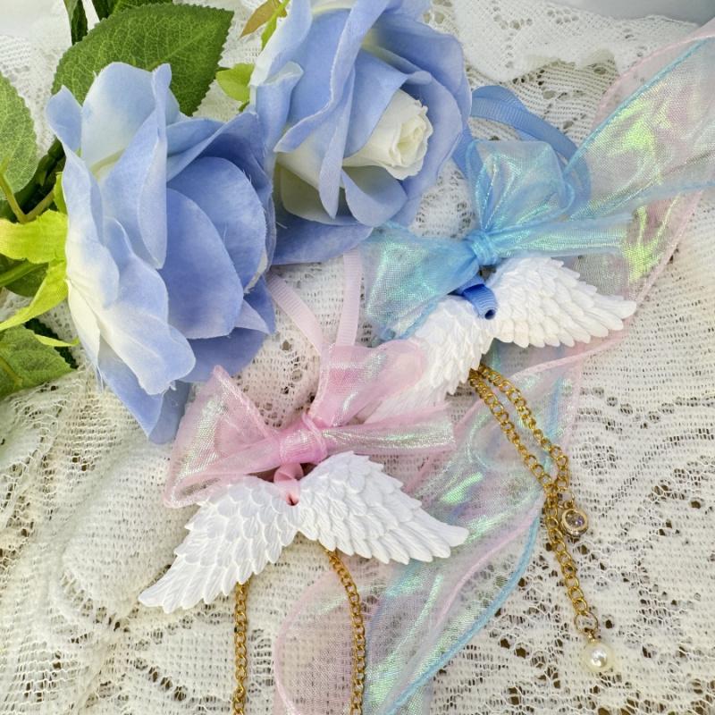1pcAngel Wings Car Air Freshener Hanging Decoration Bathroom Bedroom Wardrobe Aroma Plaster Pendant Diffuser Stone Wedding Gift