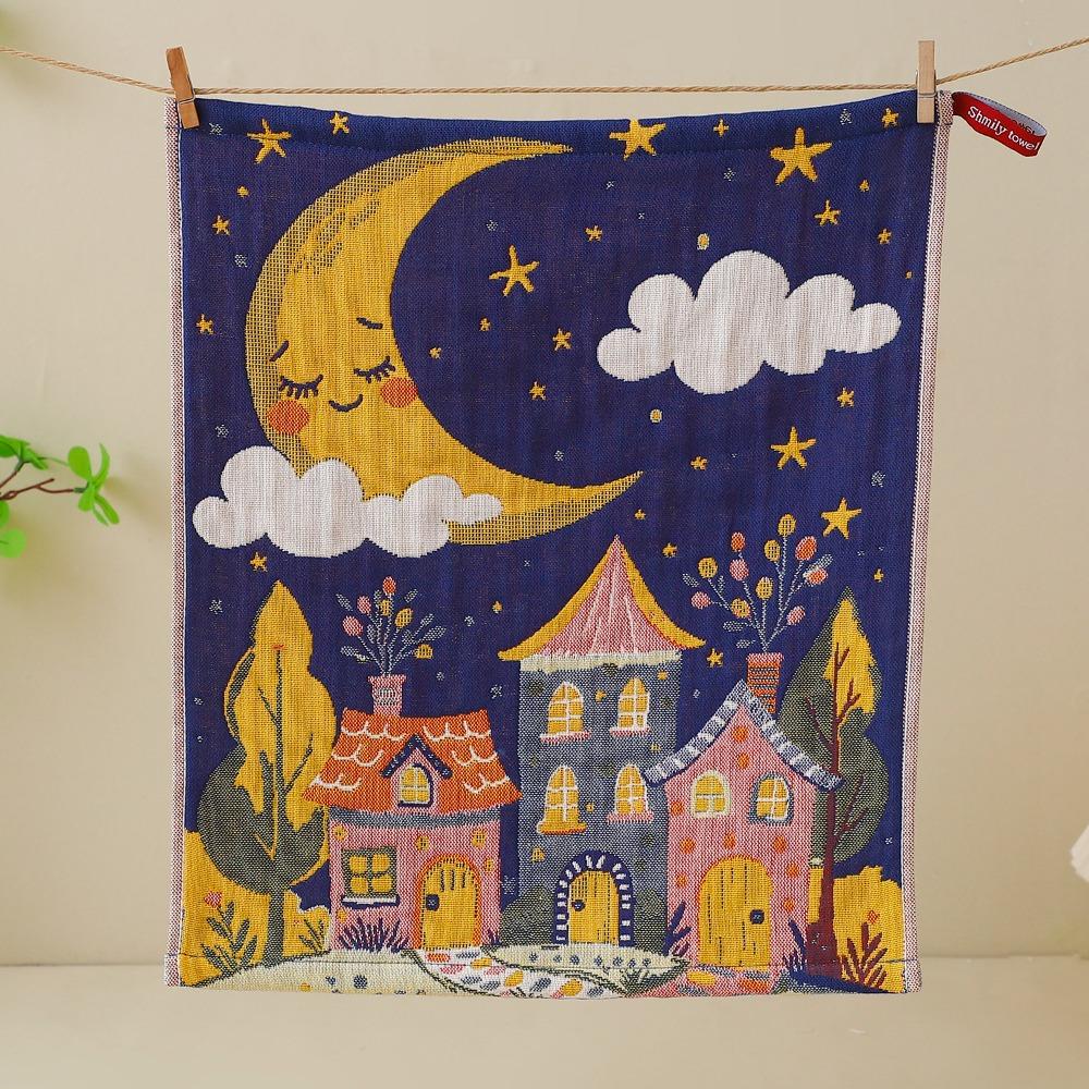 4 Layer Cotton Gauze Kitchen Towel Quick Dry Tea Towel Pure Cotton Dish Cloth  Home Restaurant B