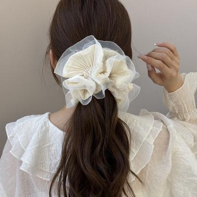 Große elastische Haargummis koreanische Accessoires für Frauen Mädchen Scrunchies Haargummi beliebt neu im Geschenk kpop Erwachsene Süßigkeiten Mode