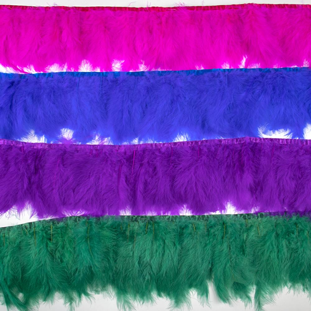 2 5 10 Meter Color Turkey Marabou Feathers Trim 4-6Inch Plumes Fringe For Sewing Crafts Wedding Party Dress Decoration